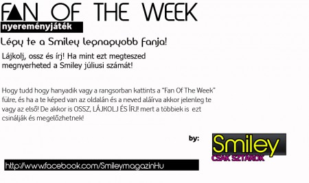 Fan Of The Week Nyereményjáték 